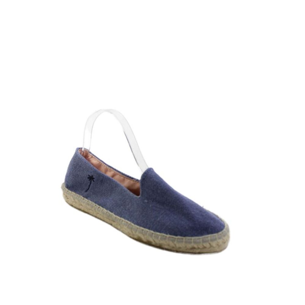 Manebi Womens Textured Slip On Round Neck Casual Shoes Blue Size EUR 39